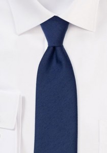 Krawatte monochrom melierte Struktur marineblau