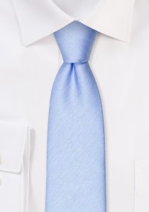 Krawatte einfarbig melierte Struktur eisblau
