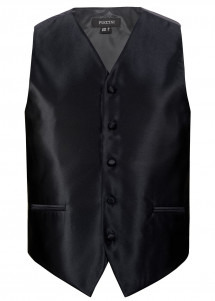  - Weste / Elegant / Schwarz / Herren / Puccini