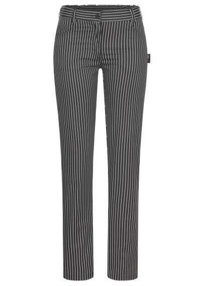 Damenkochhose gestreift im 5-Pocket-Style - Damenkochhose gestreift im 5-Pocket-Style -