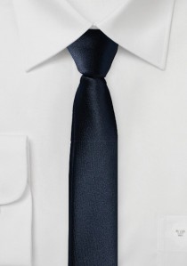 Extra schlanke Krawatte dunkelblau