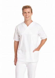 Weiße Unisex Schlupfjacke von Leiber