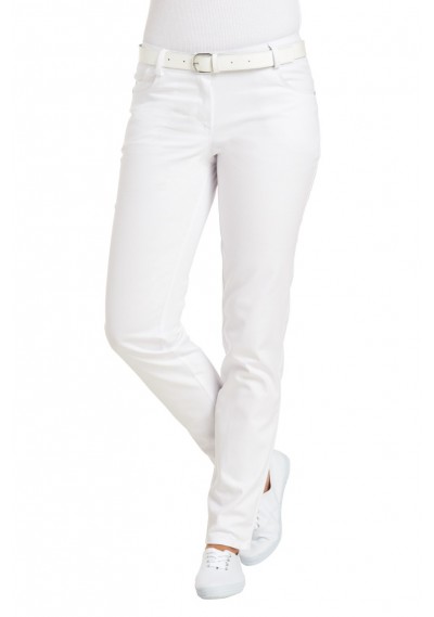 Weiße Jeans Hose im Chinostil - 