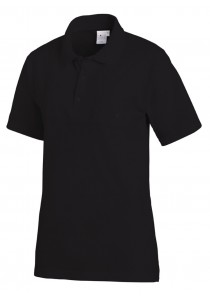 Modernes Unisex Polo Shirt in Schwarz