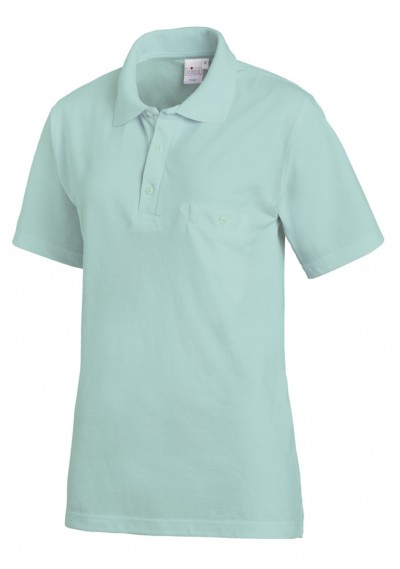Modernes Unisex Polo Shirt in Mint - 