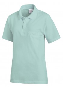 Modernes Unisex Polo Shirt in Mint