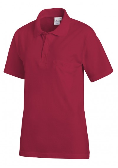 Modernes Unisex Polo Shirt in Beere - 