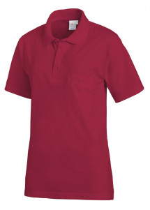  - Modernes Unisex Polo Shirt in Beere