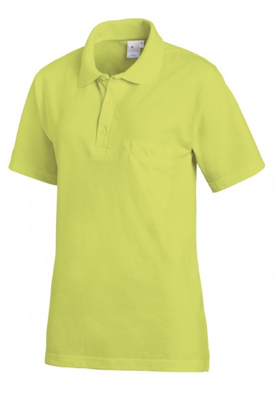 Modernes Unisex Polo Shirt in Limette - 