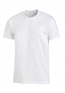 Einfarbiges Unisex T-Shirt in Weiß