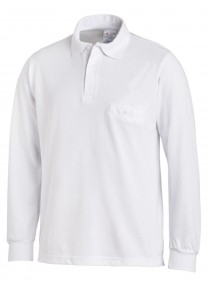 Zurückhaltendes Unisex Poloshirt in Weiß
