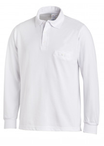  - Zurückhaltendes Unisex Poloshirt in Weiß