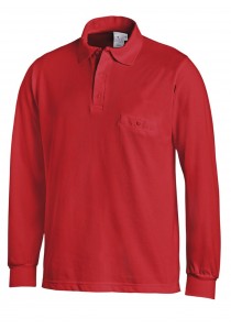Zurückhaltendes Unisex Poloshirt in Rot