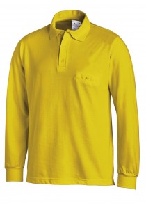 Zurückhaltendes Unisex Poloshirt in Gelb