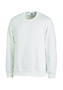 Einfarbiges Unisex Sweatshirt in Weiß