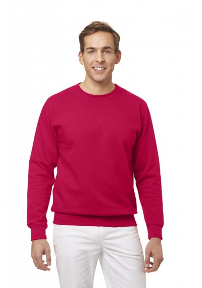 Einfarbiges Unisex Sweatshirt in Rot - 