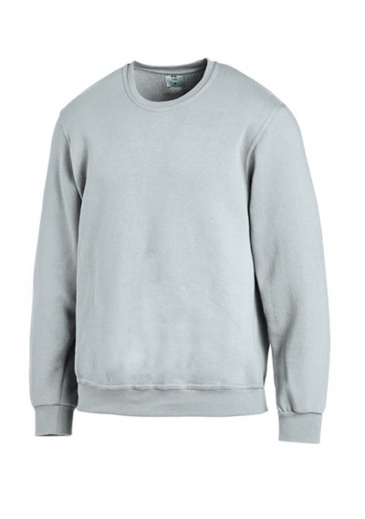 Einfarbiges Unisex Sweatshirt in Silbergrau - 