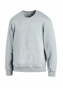 Einfarbiges Unisex Sweatshirt in Silbergrau
