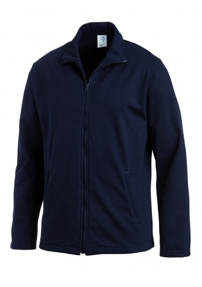 Bequeme Herren Sweatjacke in Marine - 