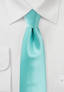  - Krawatte strukturiert uni aqua