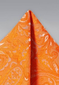 Kavaliertuch lebensfrohes Paisley-Muster orange