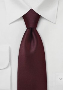  - Krawatte italienische Seide braunrot monochrom