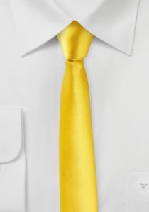 Extra schmale Krawatte gelb