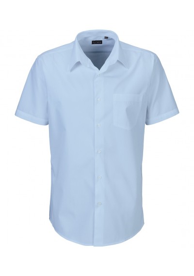 Herren-Hemd / hellblau / Kurzarm / Exner - Herren-Hemd / hellblau / Kurzarm / Exner -