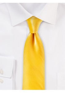  - Seiden-Krawatte stilsicherer Satinglanz gelb