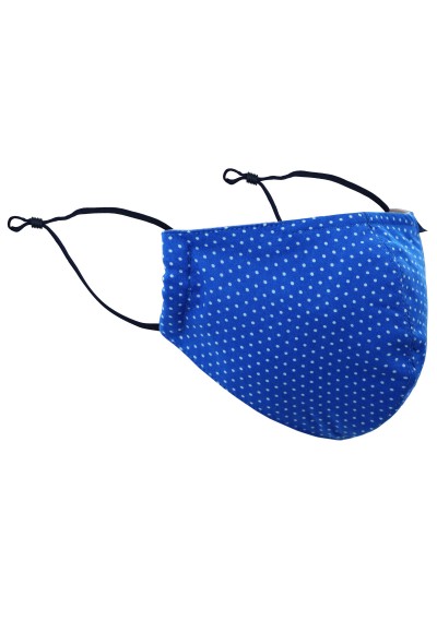 Mund-Nasen-Maske Punkte-Dekor royal - Mund-Nasen-Maske Punkte-Dekor royal -