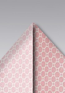 Ziertuch Waben-Struktur rosa