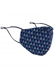 Gesichtsmaske Weihnachts-Pattern marineblau