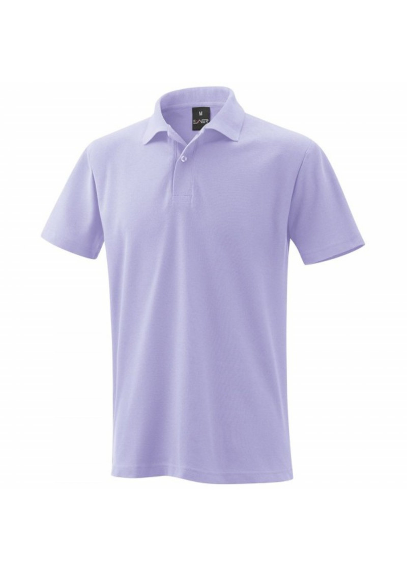 Klassisches Poloshirt Fliederfarbend