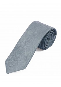  - Auffallende Krawatte Paisleymotiv grau