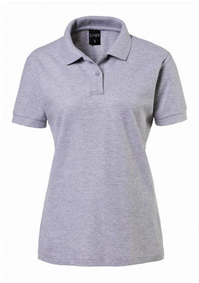 Damen Poloshirt (Grau) - Damen Poloshirt (Grau) -