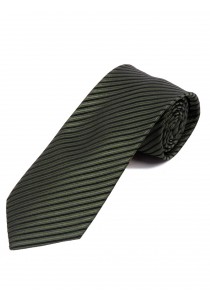 Krawatte Linien schwarz oliv