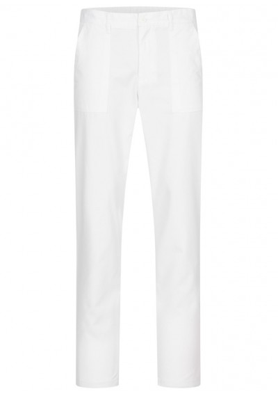 Weiße Herren-Hose in Cargo Optik - Weiße Herren-Hose in Cargo Optik -