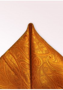 Kavaliertuch Paisley-Muster orange