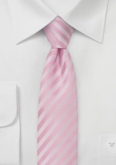 Granada  schmale Krawatte in blush - 