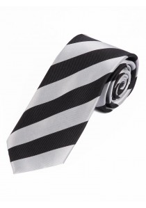 Krawatte Blockstreifen schwarz grau