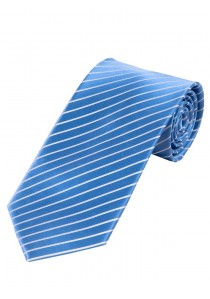  - Krawatte dünne Streifen  blau und weiß