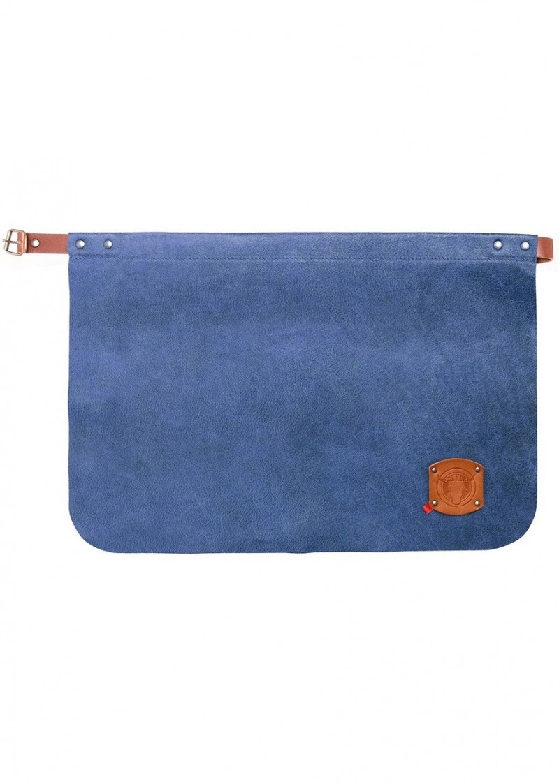 Rusticstyle Vorbinder  aus Leder in Royal Blue