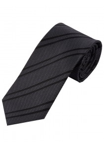  - Krawatte anthrazit Struktur-Pattern