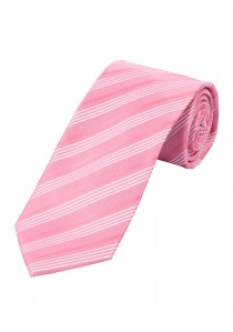 Streifen-Krawatte rosa weiß