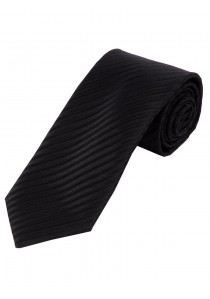  - Krawatte einfarbig Streifen-Oberfläche schwarz