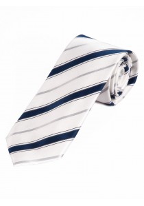 Krawatte modisches Streifen-Design weiß navy