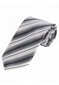  - Stylische Krawatte streifengemustert schwarz