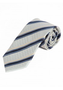  - Krawatte Struktur-Muster Streifen elfenbein