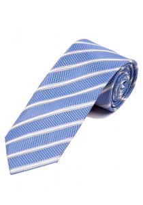  - Krawatte Struktur-Muster Streifen hellblau weiß