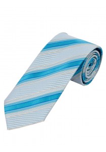 Krawatte Struktur-Pattern Streifen hellblau lagoon